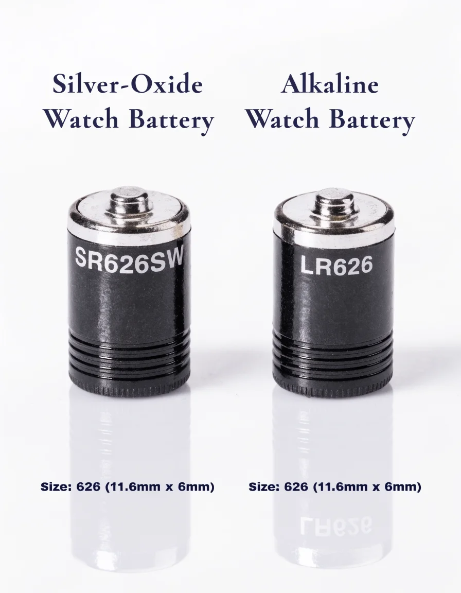 Silver-oxide vs alkaline watch battery comparison